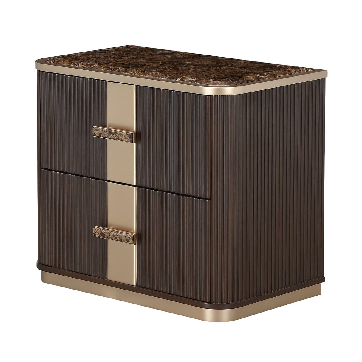 West Kensington Medium Espresso 2-drawer Nightstand from Michael Amini - Luna Furniture