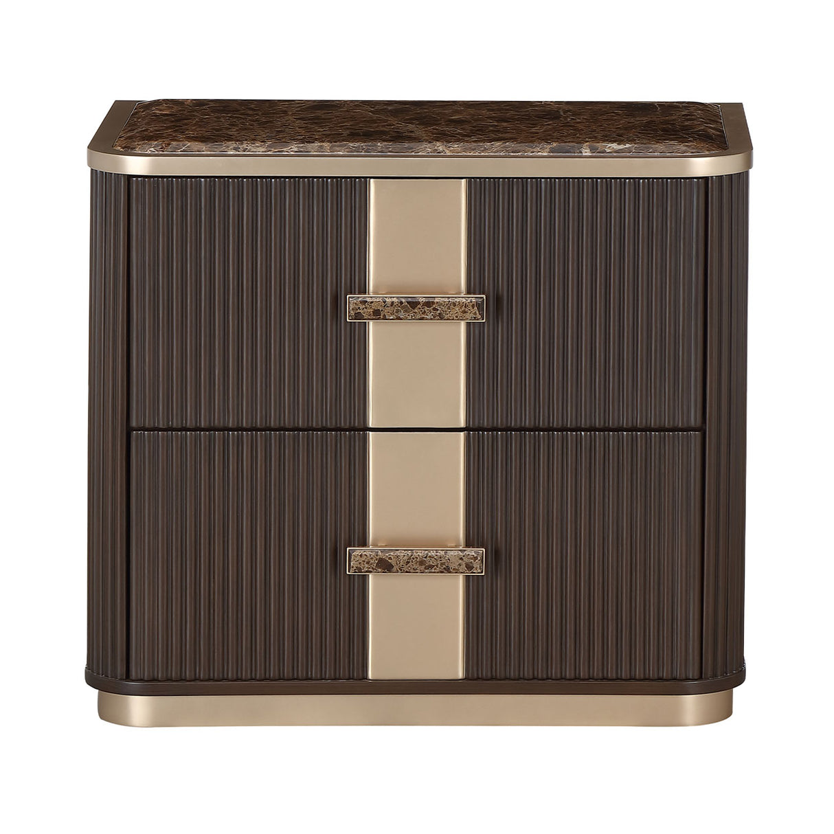 West Kensington Medium Espresso 2-drawer Nightstand from Michael Amini - Luna Furniture