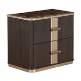 West Kensington Medium Espresso 2-drawer Nightstand from Michael Amini - Luna Furniture