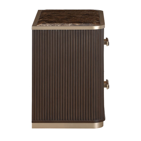 West Kensington Medium Espresso 2-drawer Nightstand from Michael Amini - Luna Furniture