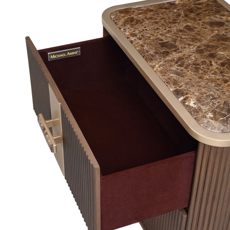 West Kensington Medium Espresso 2-drawer Nightstand from Michael Amini - Luna Furniture