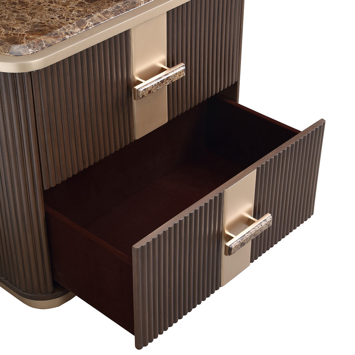 West Kensington Medium Espresso 2-drawer Nightstand from Michael Amini - Luna Furniture