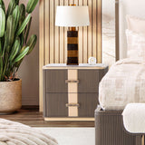 West Kensington Medium Espresso 2-drawer Nightstand from Michael Amini - Luna Furniture