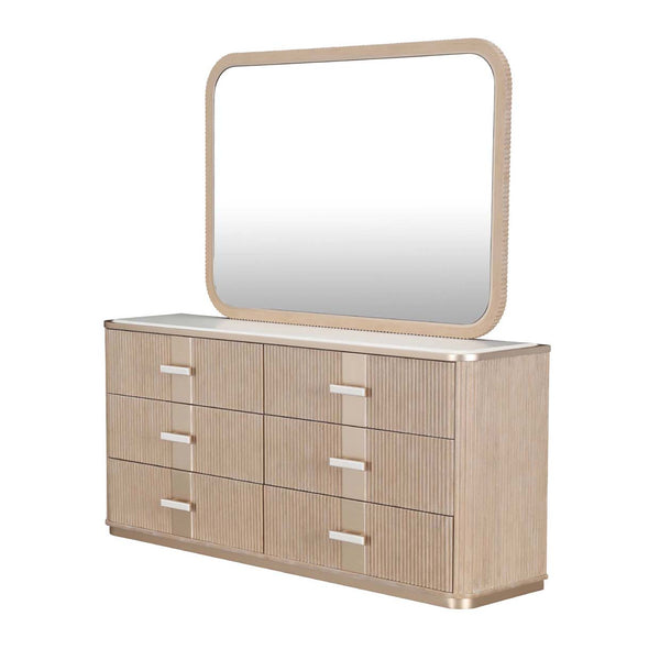 West Kensington - Caramel Sea Salt Caramel Dresser With Mirror