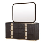 West Kensington Medium Espresso Dresser With Mirror from Michael Amini - Luna Furniture
