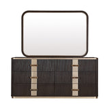 West Kensington Medium Espresso Dresser With Mirror from Michael Amini - Luna Furniture