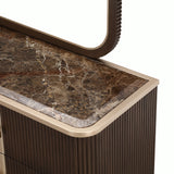 West Kensington Medium Espresso Dresser With Mirror from Michael Amini - Luna Furniture