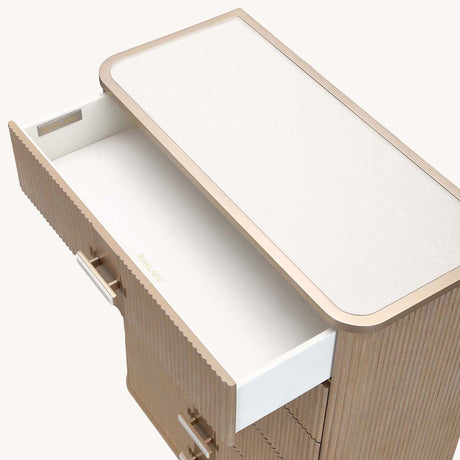 West Kensington - Caramel Sea Salt Caramel Highboy Chest from Michael Amini - Luna Furniture