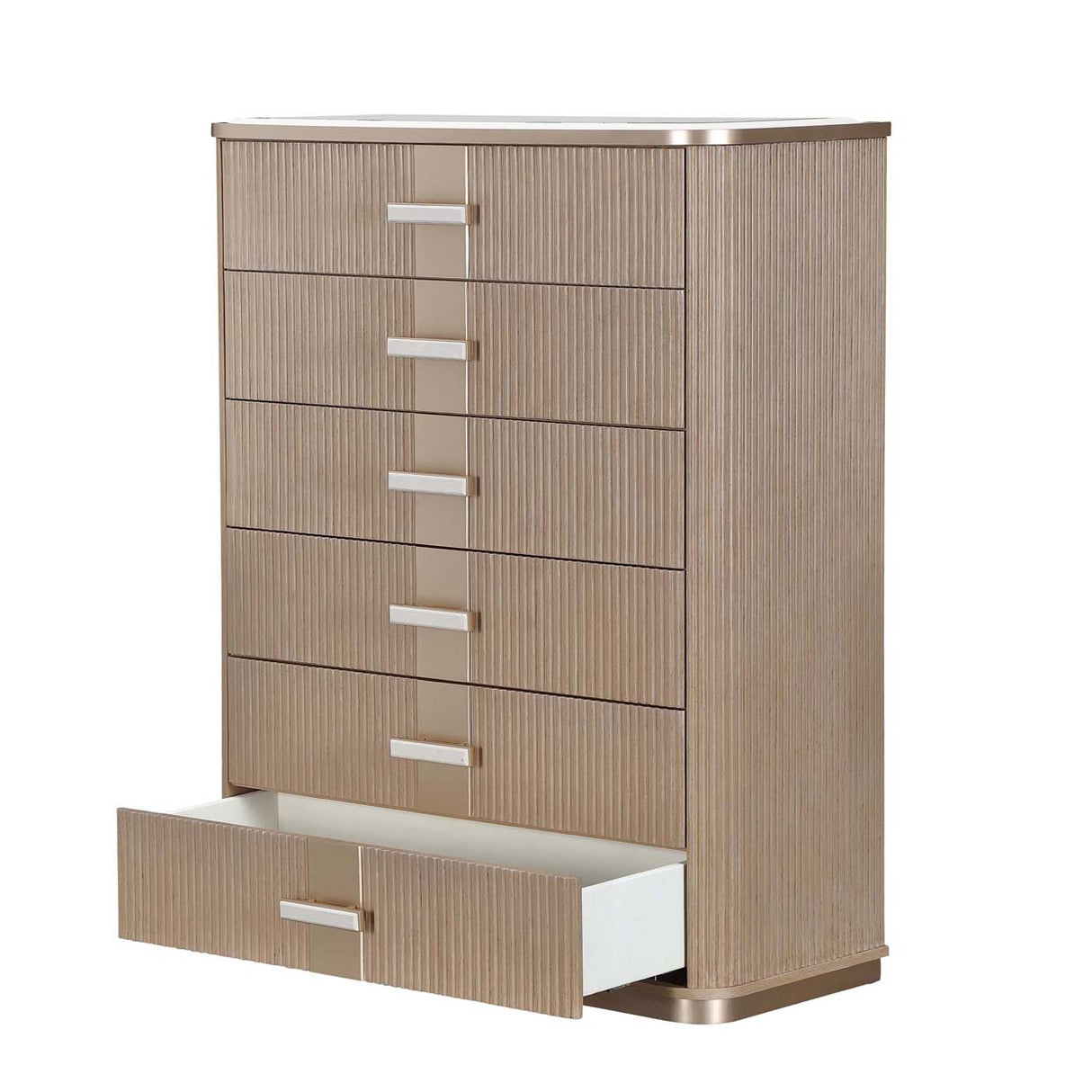 West Kensington - Caramel Sea Salt Caramel Highboy Chest from Michael Amini - Luna Furniture