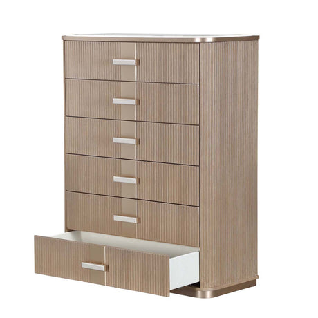 West Kensington - Caramel Sea Salt Caramel Highboy Chest from Michael Amini - Luna Furniture