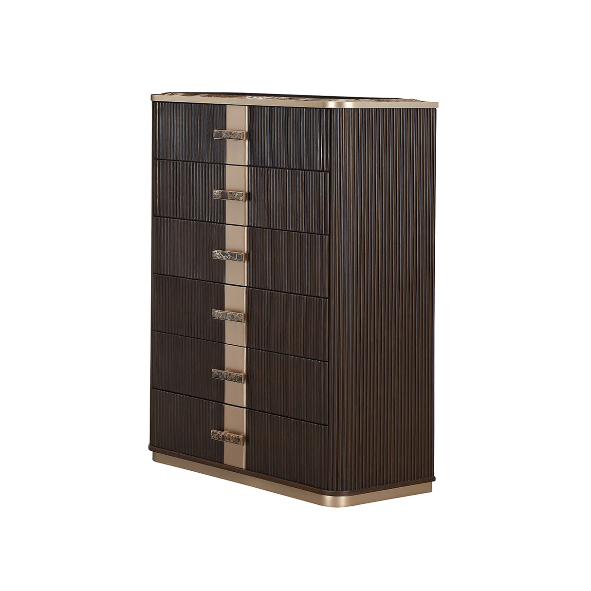 West Kensington Medium Espresso Highboy Chest from Michael Amini - Luna Furniture