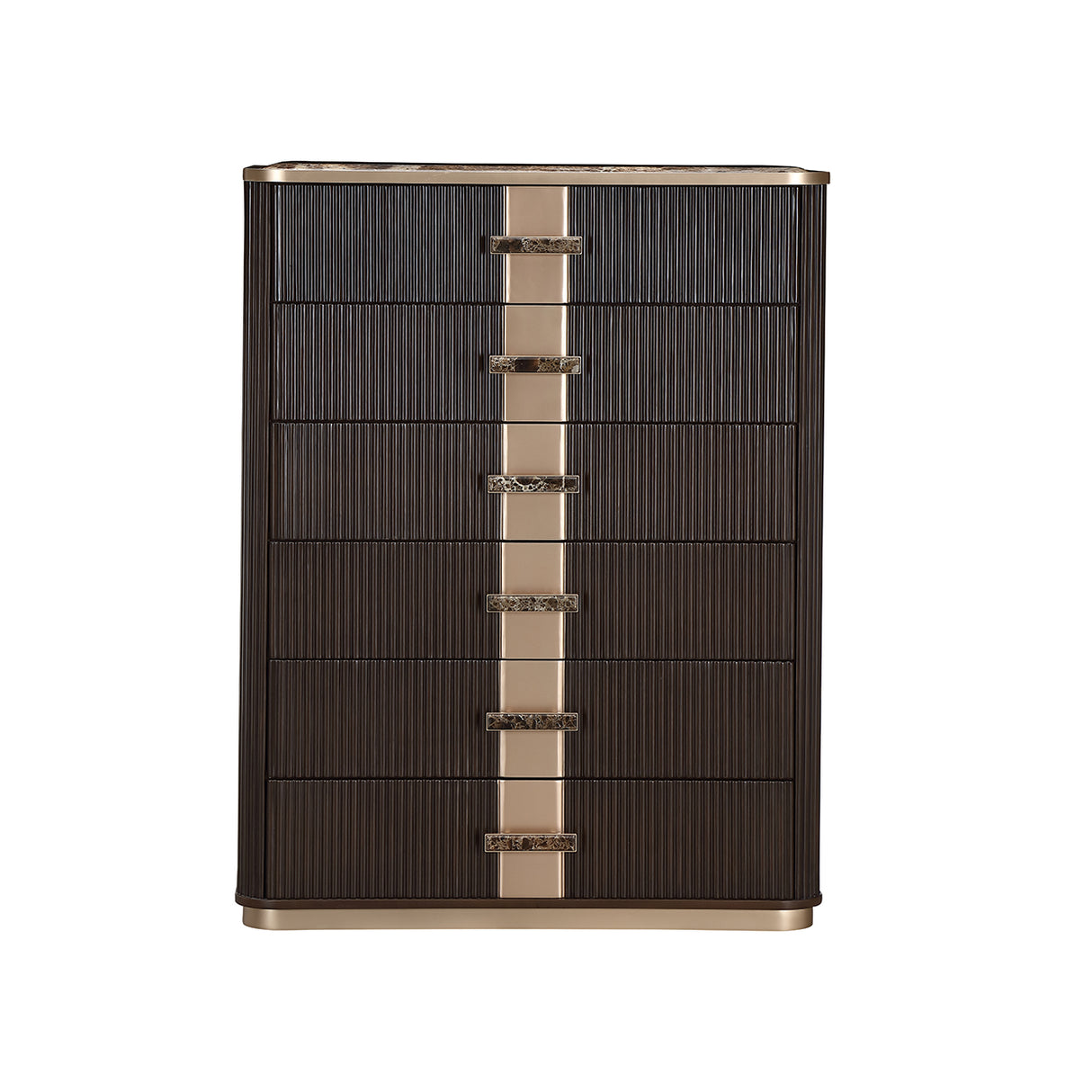 West Kensington Medium Espresso Highboy Chest from Michael Amini - Luna Furniture