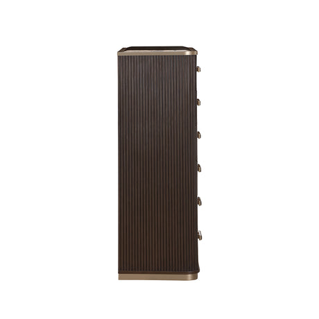 West Kensington Medium Espresso Highboy Chest from Michael Amini - Luna Furniture