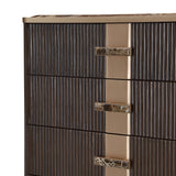 West Kensington Medium Espresso Highboy Chest from Michael Amini - Luna Furniture