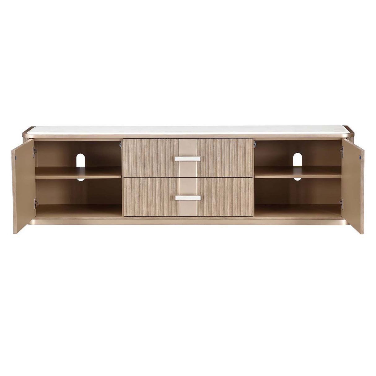 West Kensington - Caramel Sea Salt Caramel Media Cabinet from Michael Amini - Luna Furniture