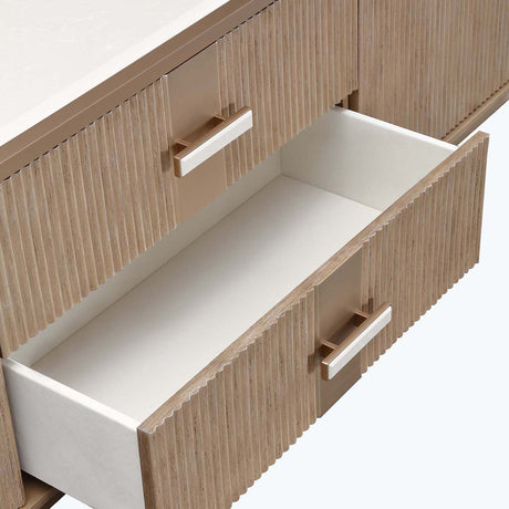 West Kensington - Caramel Sea Salt Caramel Media Cabinet from Michael Amini - Luna Furniture