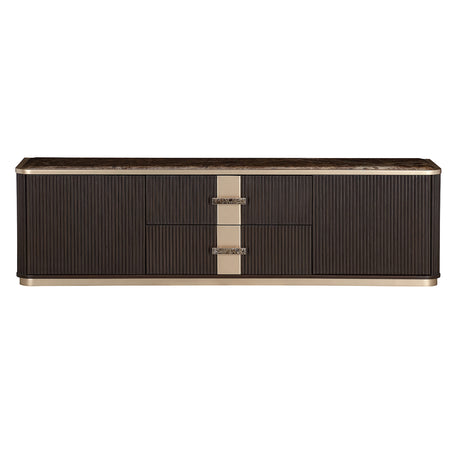 West Kensington Medium Espresso Media Cabinet from Michael Amini - Luna Furniture