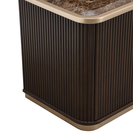 West Kensington Medium Espresso Media Cabinet from Michael Amini - Luna Furniture
