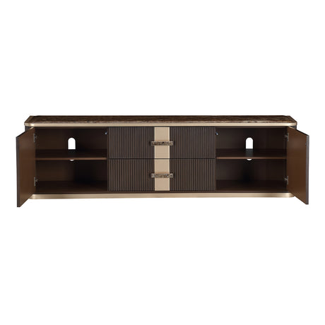 West Kensington Medium Espresso Media Cabinet from Michael Amini - Luna Furniture
