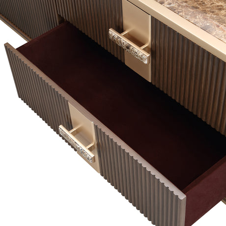 West Kensington Medium Espresso Media Cabinet from Michael Amini - Luna Furniture