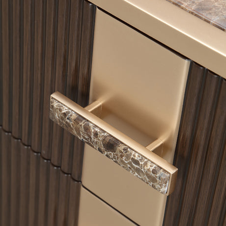 West Kensington Medium Espresso Media Cabinet from Michael Amini - Luna Furniture