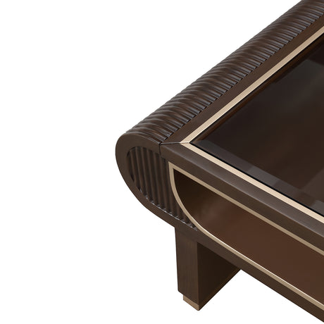 West Kensington Medium Espresso Cocktail Table from Michael Amini - Luna Furniture