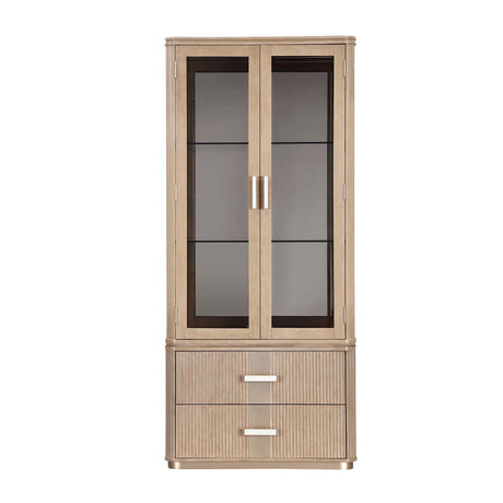 West Kensington - Caramel Sea Salt Caramel Display Cabinet from Michael Amini - Luna Furniture