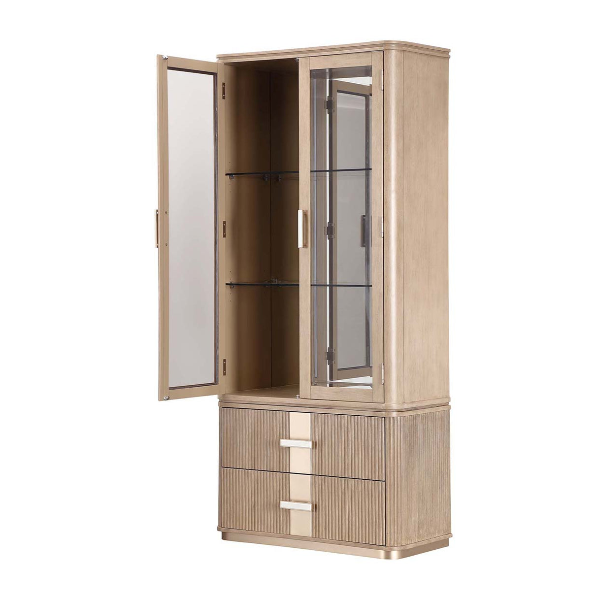 West Kensington - Caramel Sea Salt Caramel Display Cabinet from Michael Amini - Luna Furniture