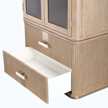 West Kensington - Caramel Sea Salt Caramel Display Cabinet from Michael Amini - Luna Furniture