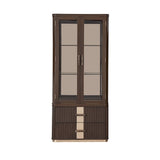West Kensington Medium Espresso Display Cabinet from Michael Amini - Luna Furniture