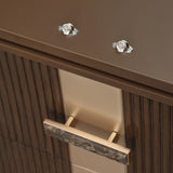 West Kensington Medium Espresso Display Cabinet from Michael Amini - Luna Furniture
