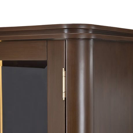 West Kensington Medium Espresso Display Cabinet from Michael Amini - Luna Furniture