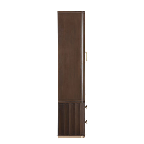 West Kensington Medium Espresso Display Cabinet from Michael Amini - Luna Furniture