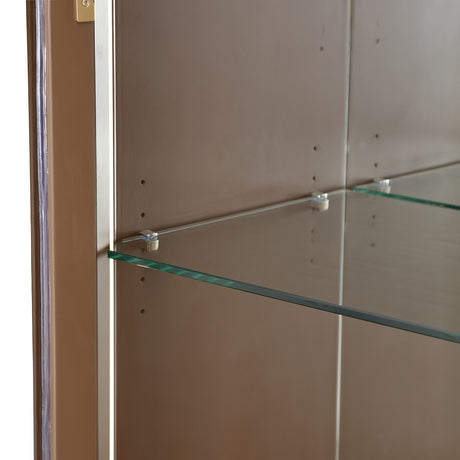 West Kensington Medium Espresso Display Cabinet from Michael Amini - Luna Furniture