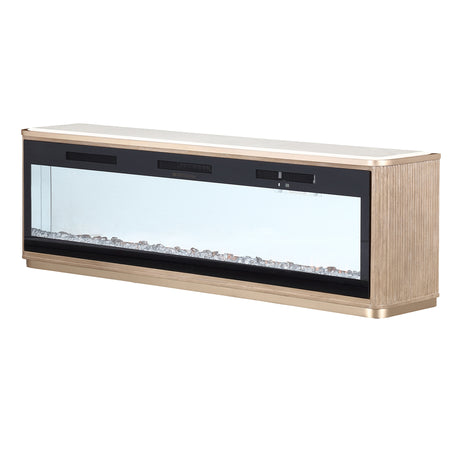 West Kensington - Caramel Sea Salt Caramel Fireplace & Electric Insert 2pc from Michael Amini - Luna Furniture