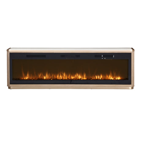 West Kensington - Caramel Sea Salt Caramel Fireplace & Electric Insert 2pc from Michael Amini - Luna Furniture