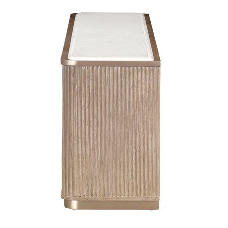 West Kensington - Caramel Sea Salt Caramel Fireplace & Electric Insert 2pc from Michael Amini - Luna Furniture