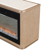 West Kensington - Caramel Sea Salt Caramel Fireplace & Electric Insert 2pc from Michael Amini - Luna Furniture