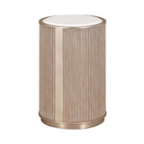 West Kensington - Caramel Sea Salt Caramel Chairside Table from Michael Amini - Luna Furniture