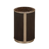 West Kensington Medium Espresso Chairside Table from Michael Amini - Luna Furniture
