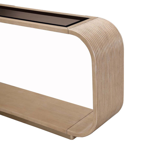 West Kensington - Caramel Sea Salt Caramel Console Table from Michael Amini - Luna Furniture