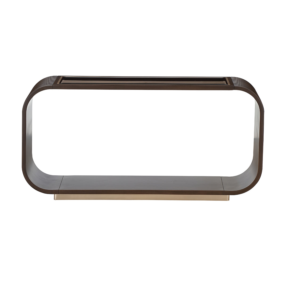 West Kensington Medium Espresso Console Table from Michael Amini - Luna Furniture