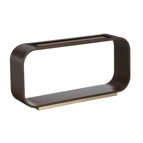 West Kensington Medium Espresso Console Table from Michael Amini - Luna Furniture