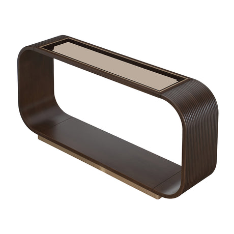 West Kensington Medium Espresso Console Table from Michael Amini - Luna Furniture