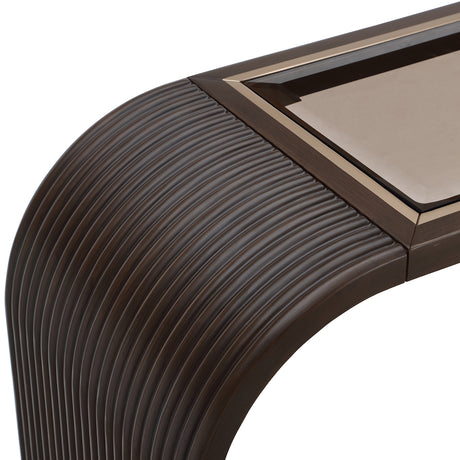 West Kensington Medium Espresso Console Table from Michael Amini - Luna Furniture
