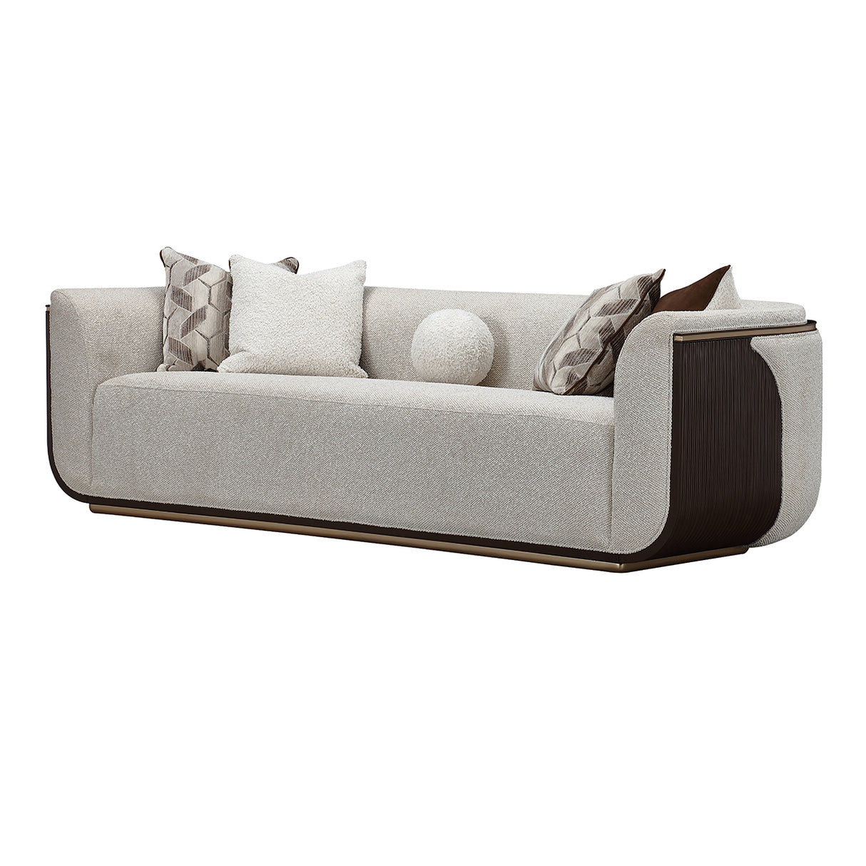 West Kensington Medium Espresso Sofa from Michael Amini - Luna Furniture