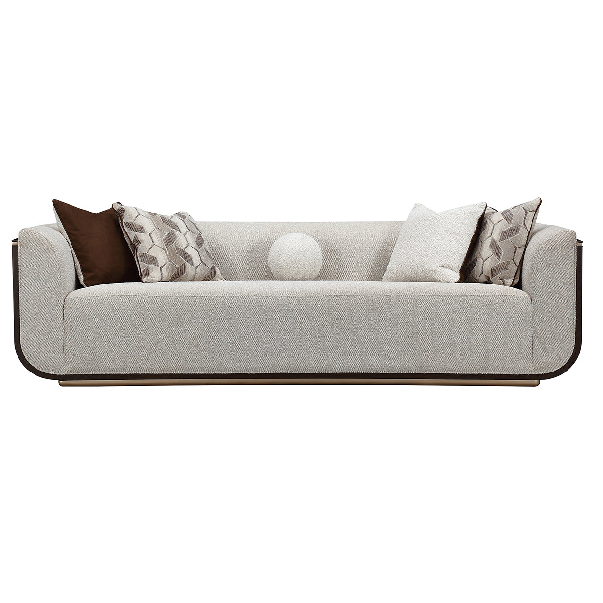 Michael Amini West Kensington Medium Espresso Sofa – Luna Furniture