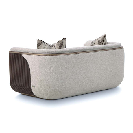 West Kensington Medium Espresso Loveseat from Michael Amini - Luna Furniture