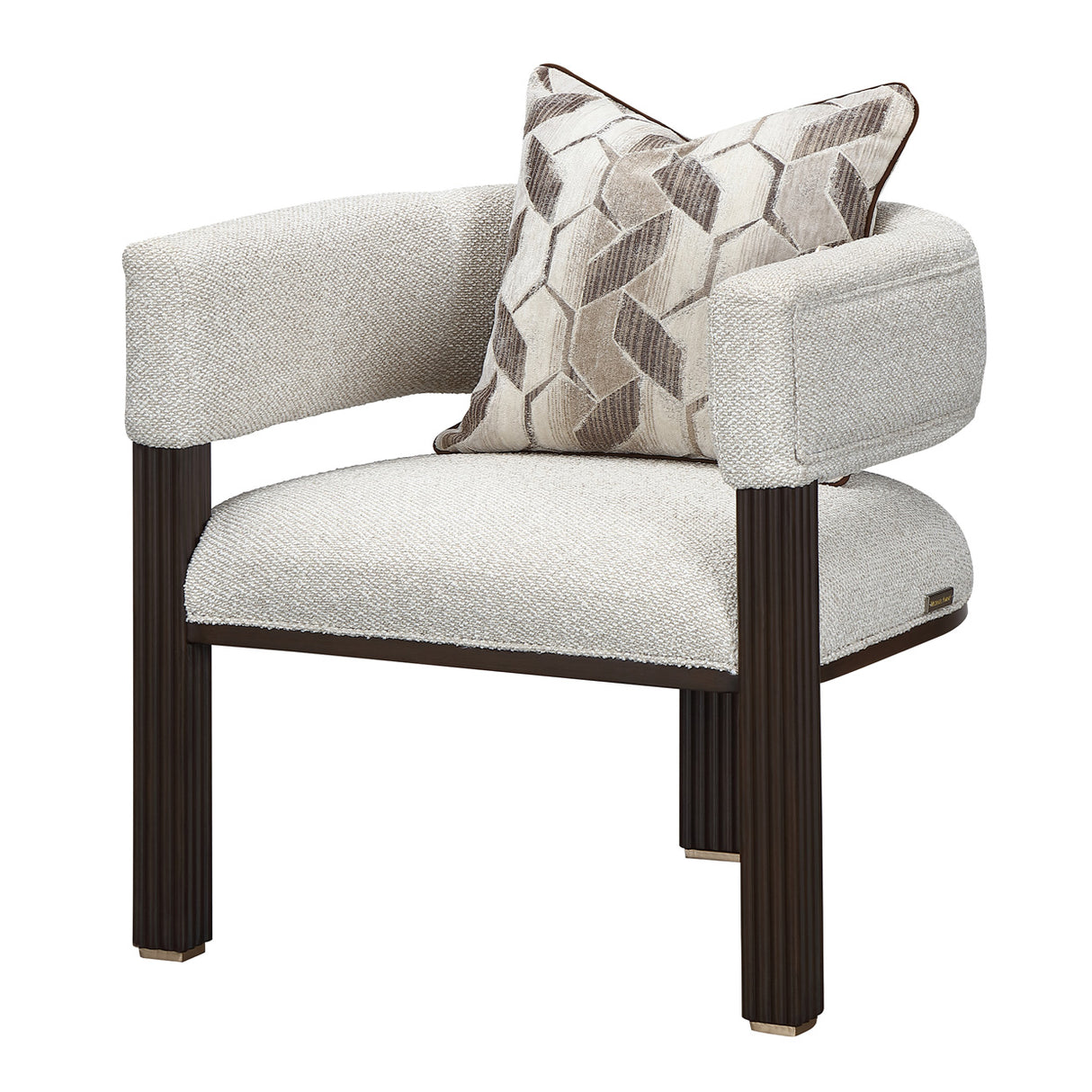 West Kensington Medium Espresso Accent Chair from Michael Amini - Luna Furniture
