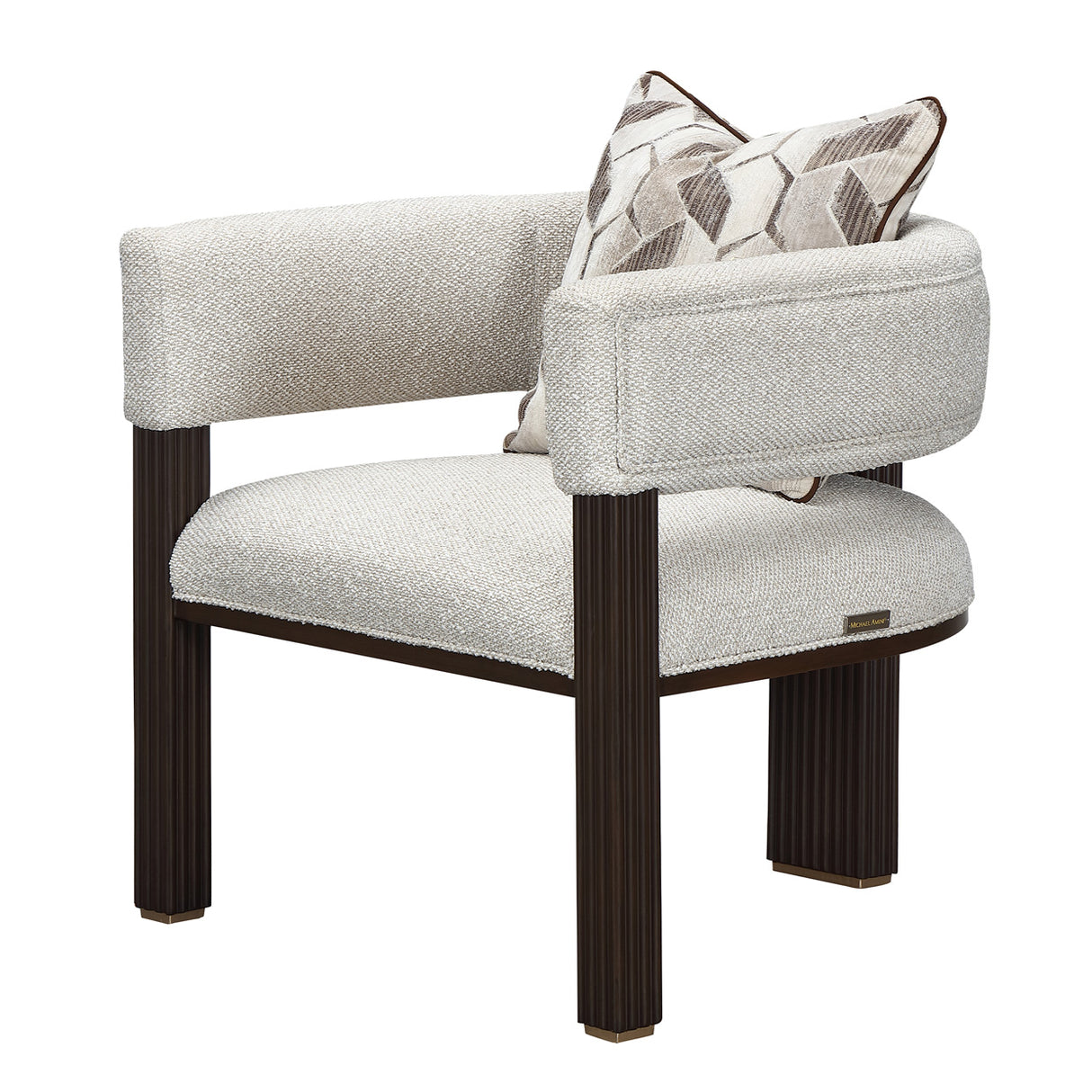 West Kensington Medium Espresso Accent Chair from Michael Amini - Luna Furniture